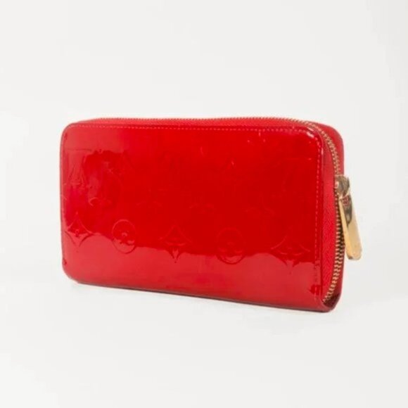 Louis Vuitton Monogram Vernis Red Zippy Wallet - Picture 3 of 11